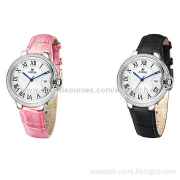 Premium Quality Blue Balloon Stainless Steel Analog Watches with Genuine Leather Strap